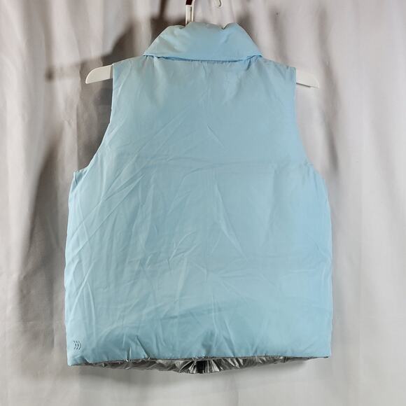 All In Motion Kids Puffer Vest, Reversible, Blue/Silver, Size XL, NWT - Picture 2 of 6